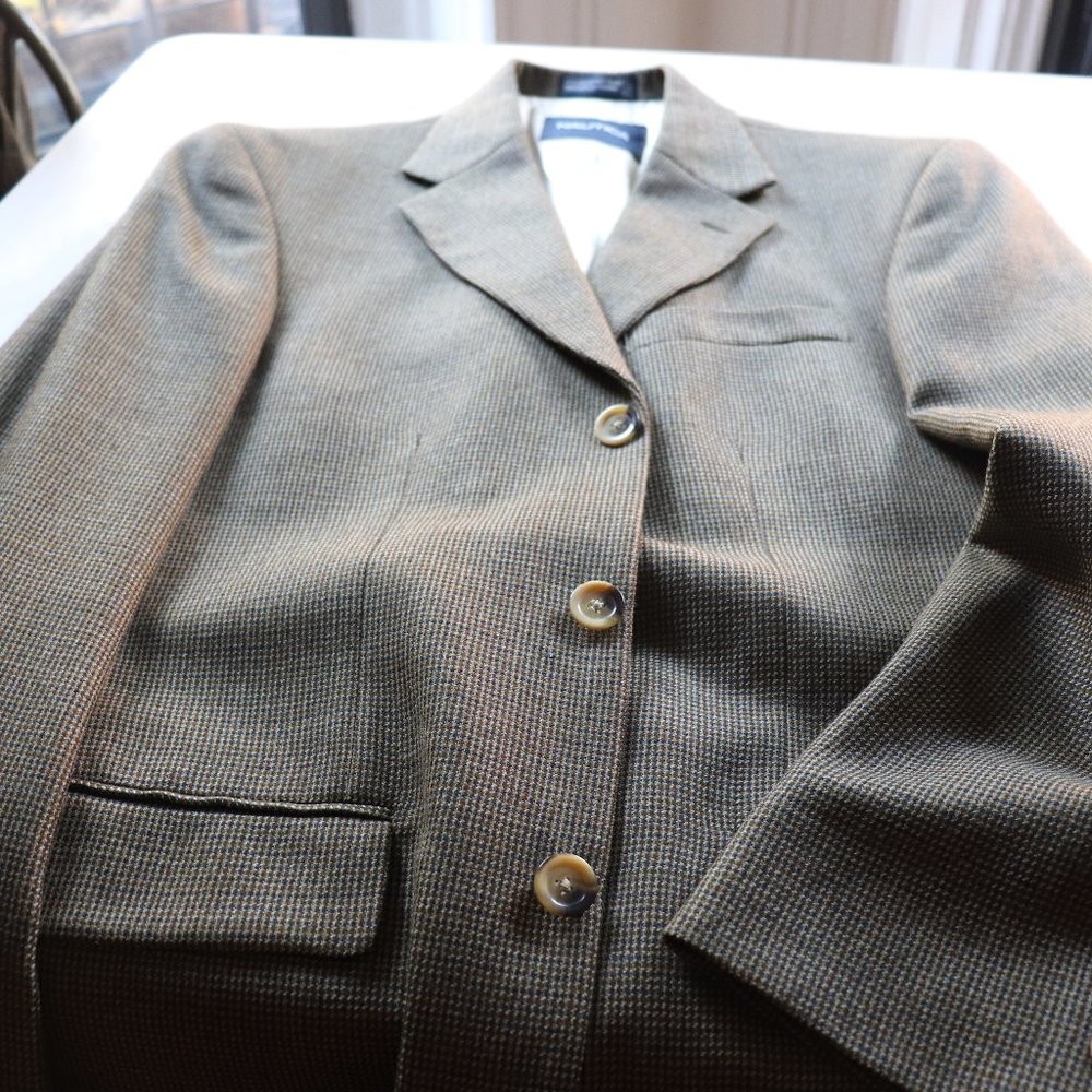 Nautica Houndstooth Sports Jacket Coat